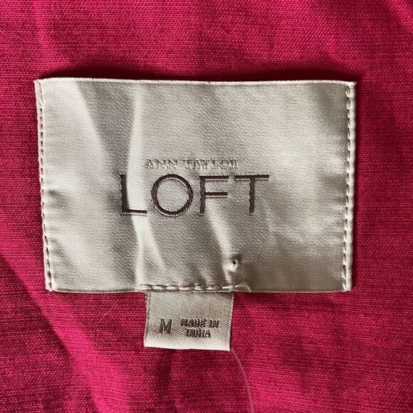 WOMEN’S Ann Taylor LOFT pink short trench jacket - Picture 8 of 9